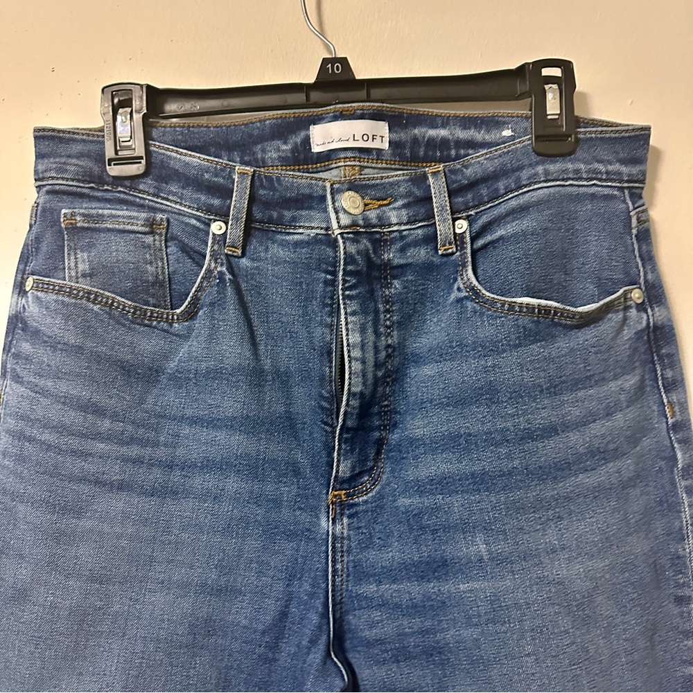 LOFT Women's Blue Flare Stretch Jeans 31/12